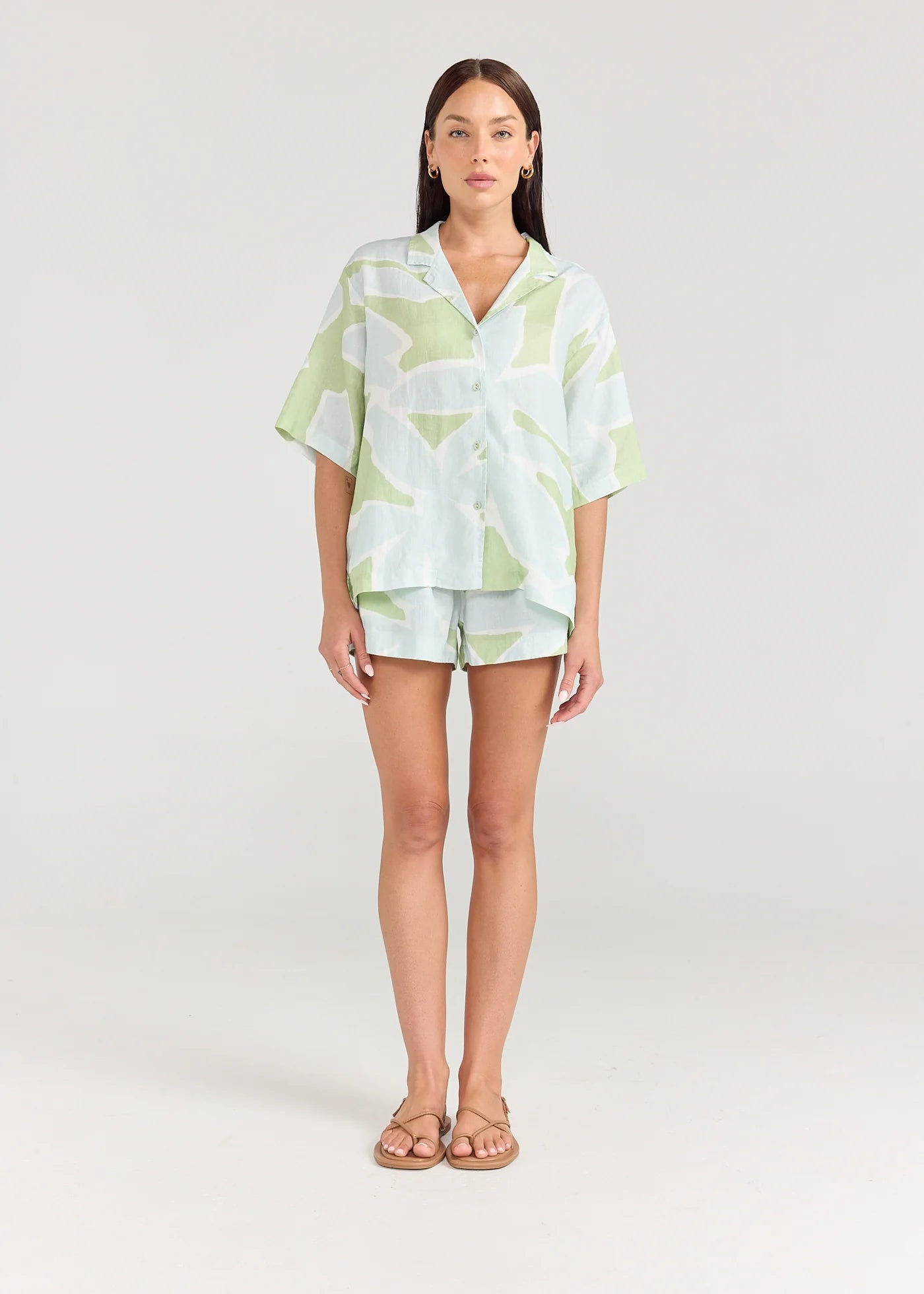 Angie Shirt - Aloe Ivy