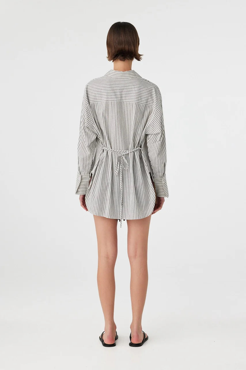 Rae Shirt - Black White Stripe