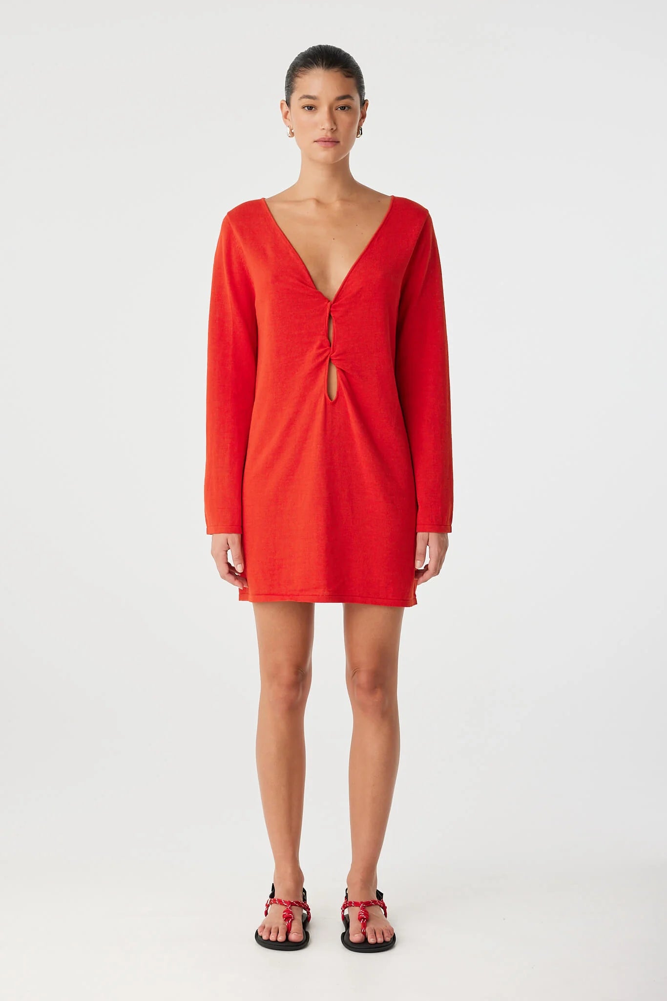 Paloma Reversible Dress - Cherry Red