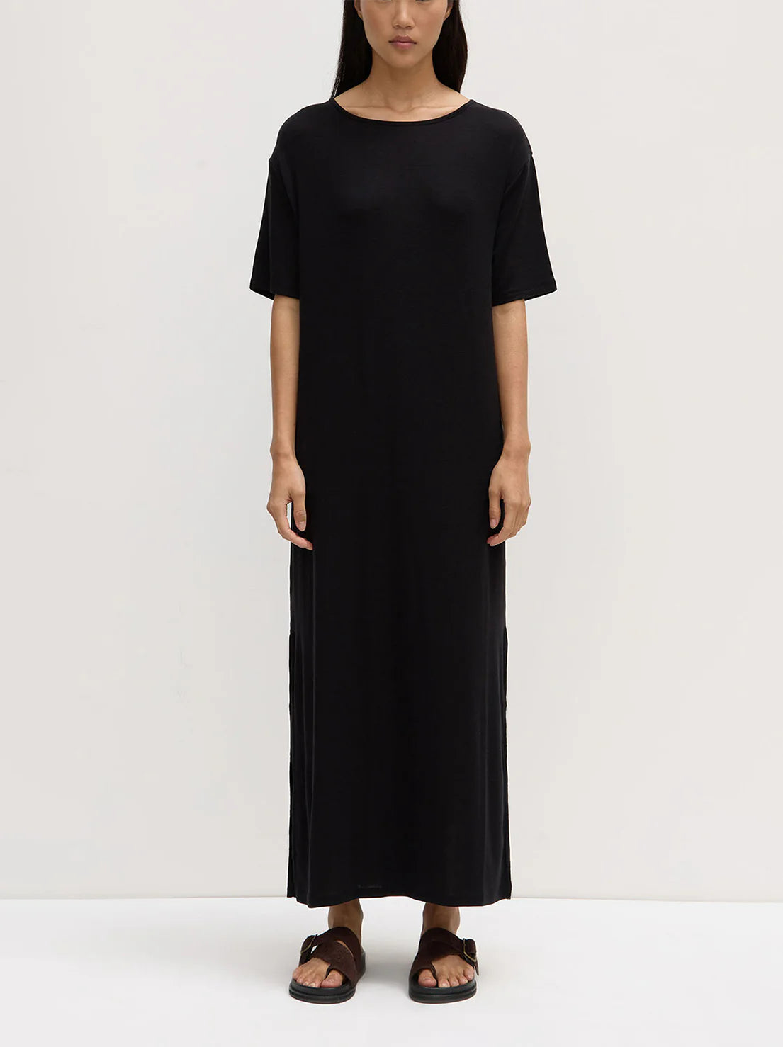 Tova Jersey Tee Dress - Black