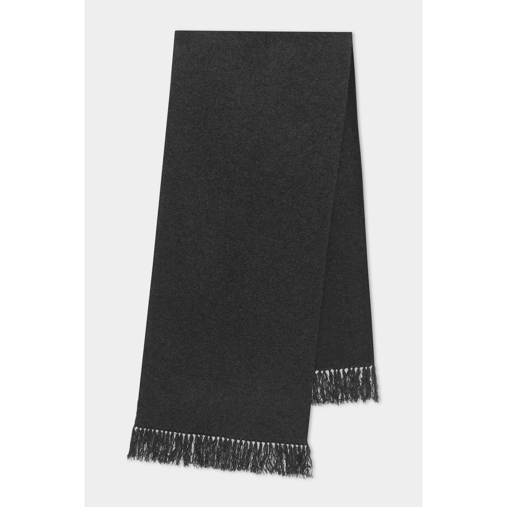 Assembly Label Wool Scarf - Charcoal Marle