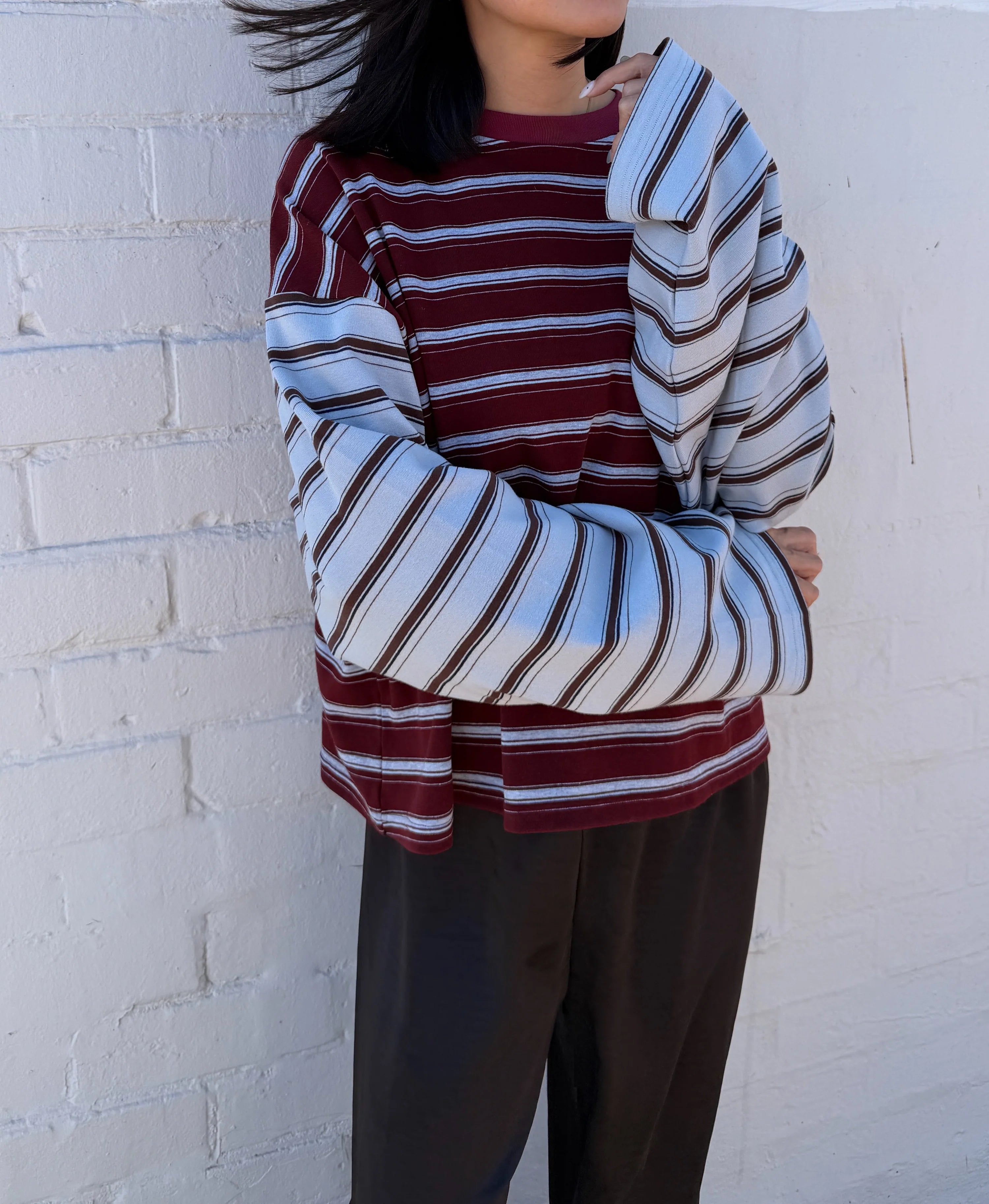 Women's Kennedy Stripe Long Sleeve Tee