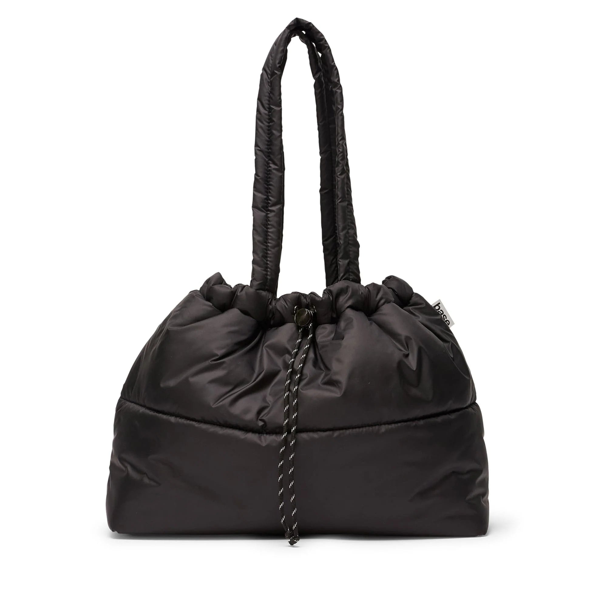 Black Scrunch Base - Puffer Tote Bag