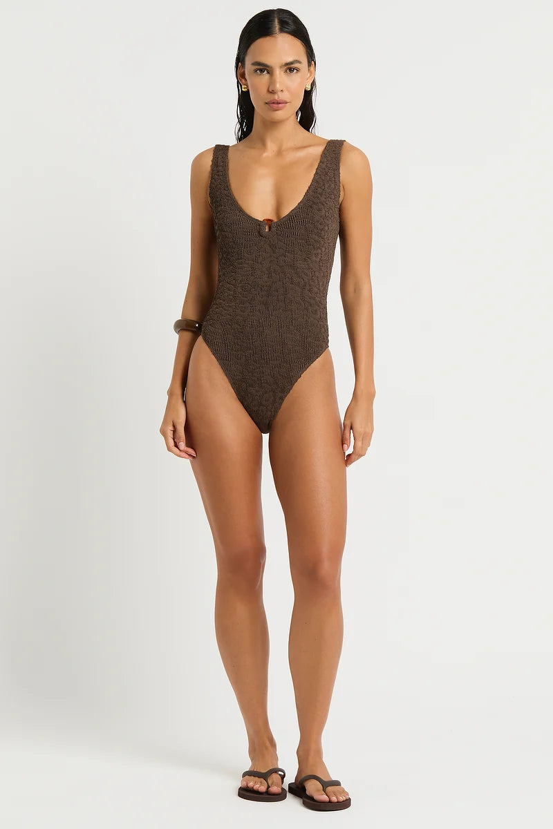 Ring Mara One Piece – Cocoa Leopard Jacquard