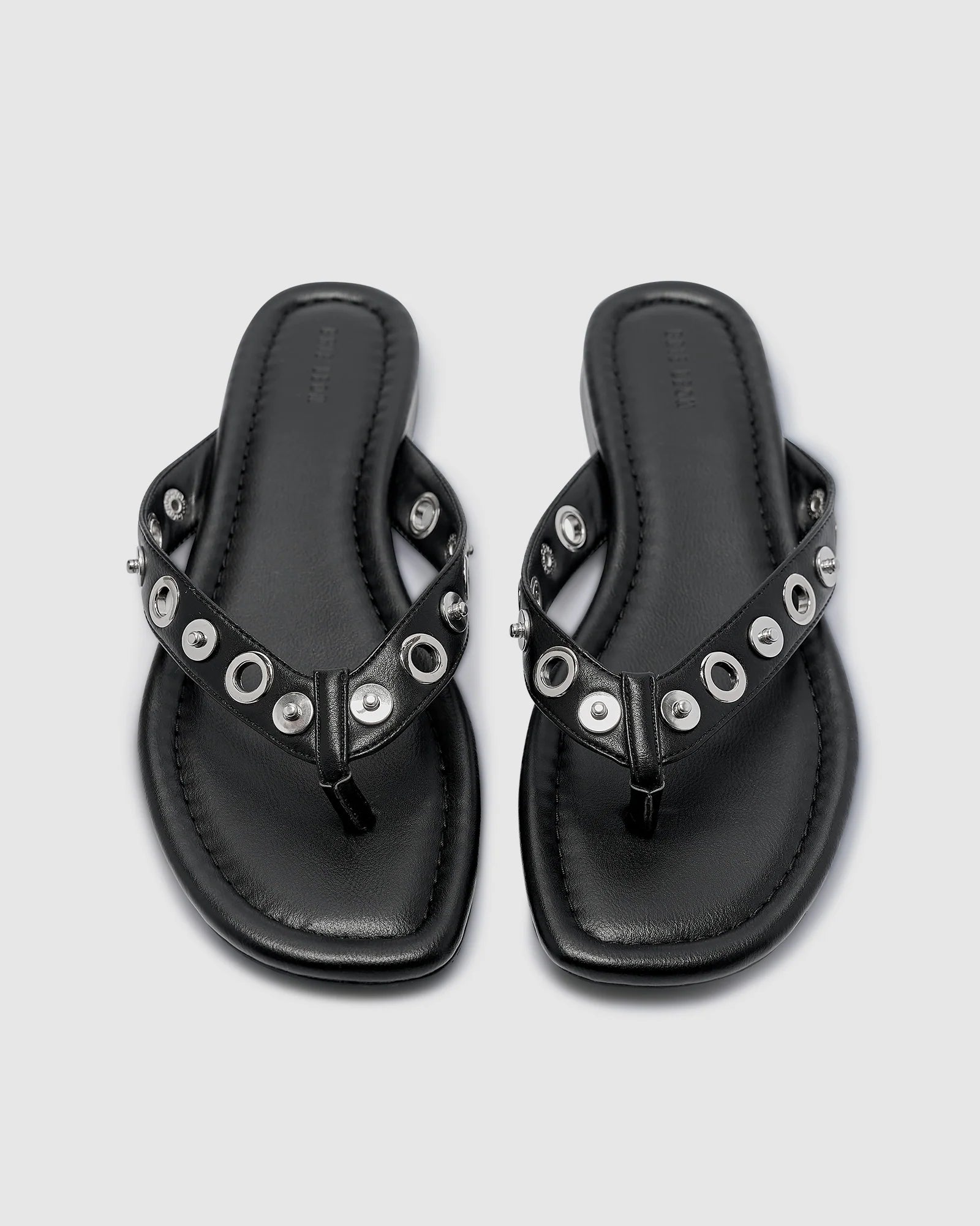 Eyelet Sandal - Black
