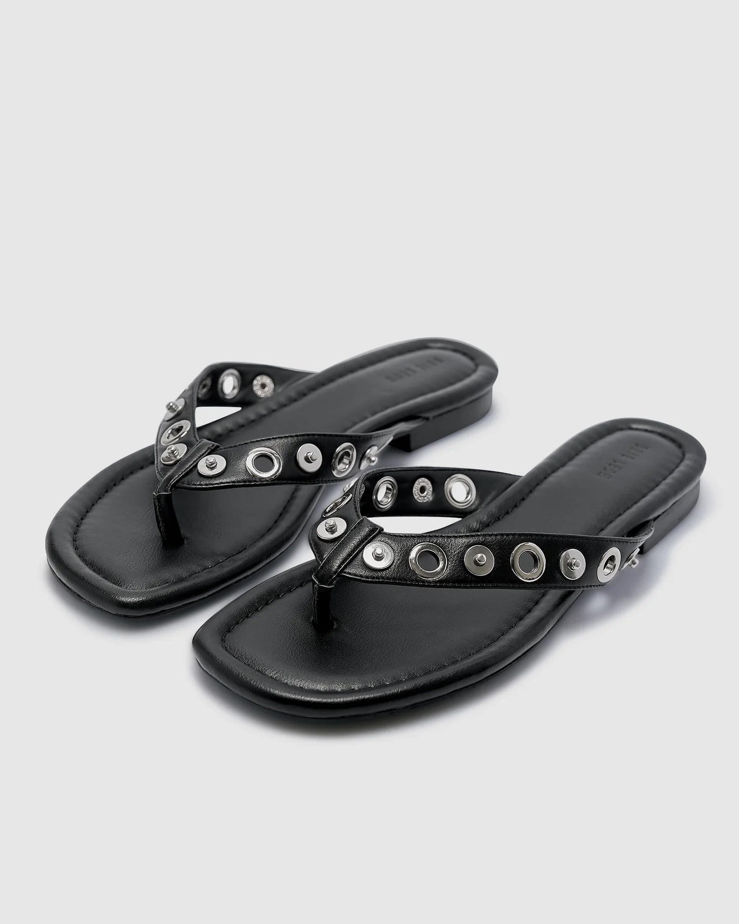 Eyelet Sandal - Black