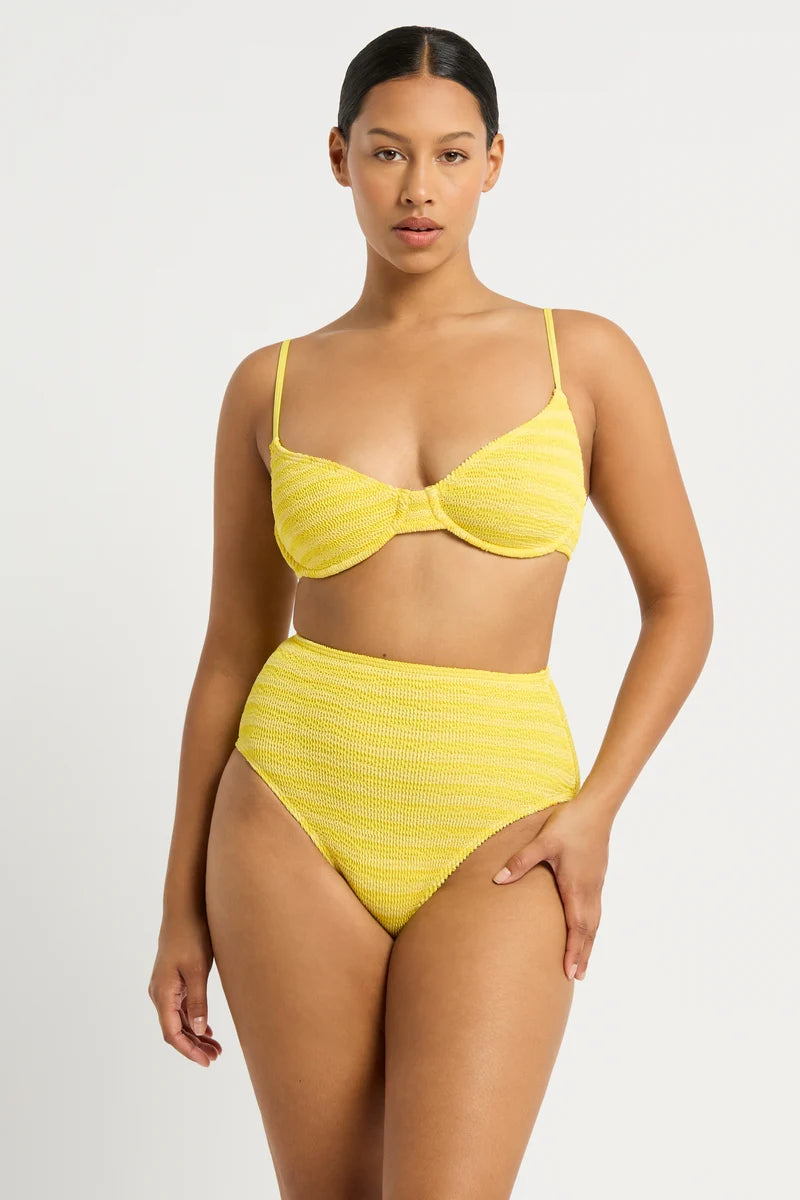 Gracie Balconette - Limoncello Stripe