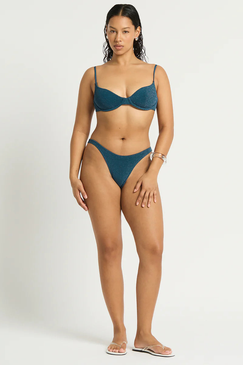 Gracie Balconette - Ink Lurex