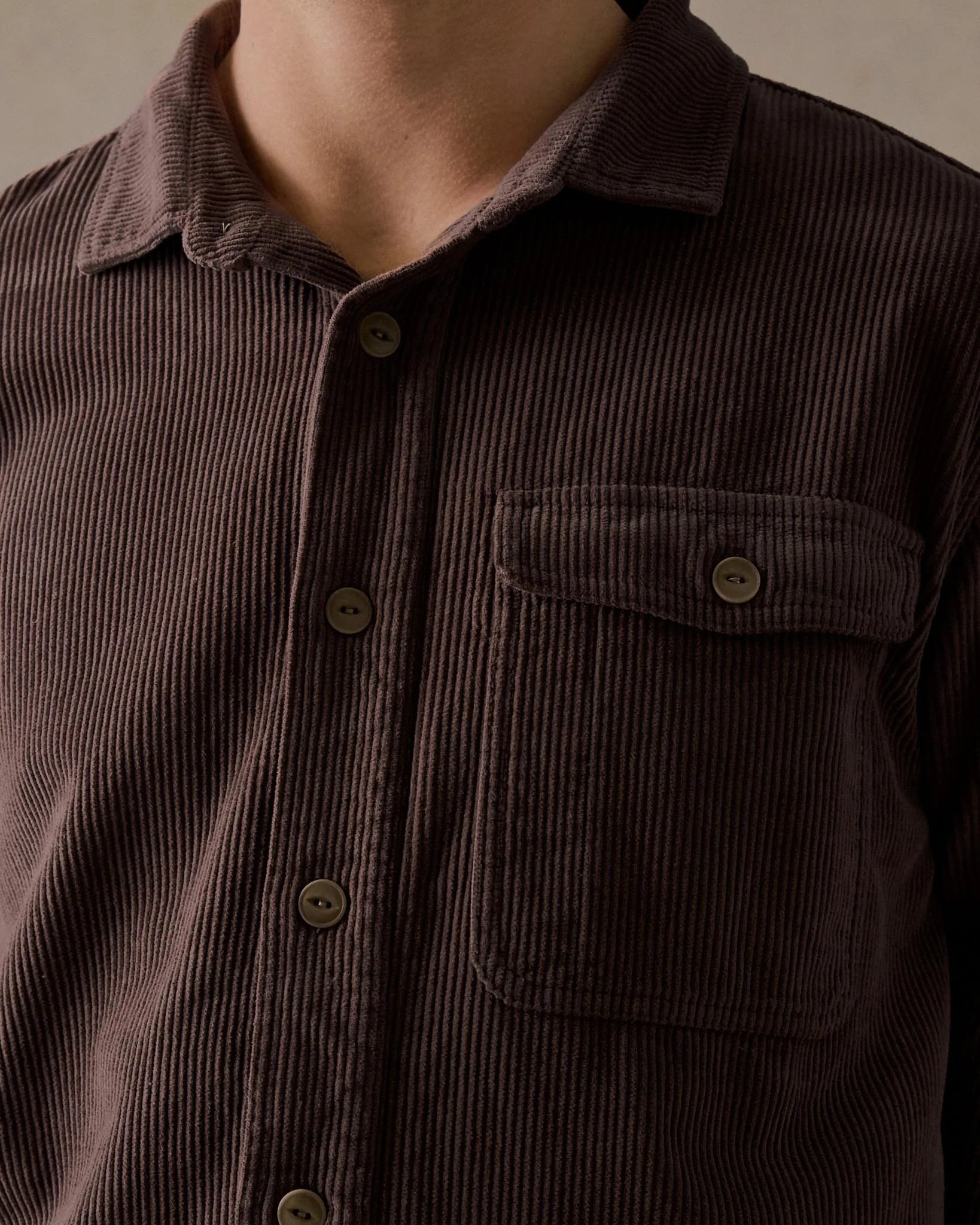 Classic Cord Shirt - Brown