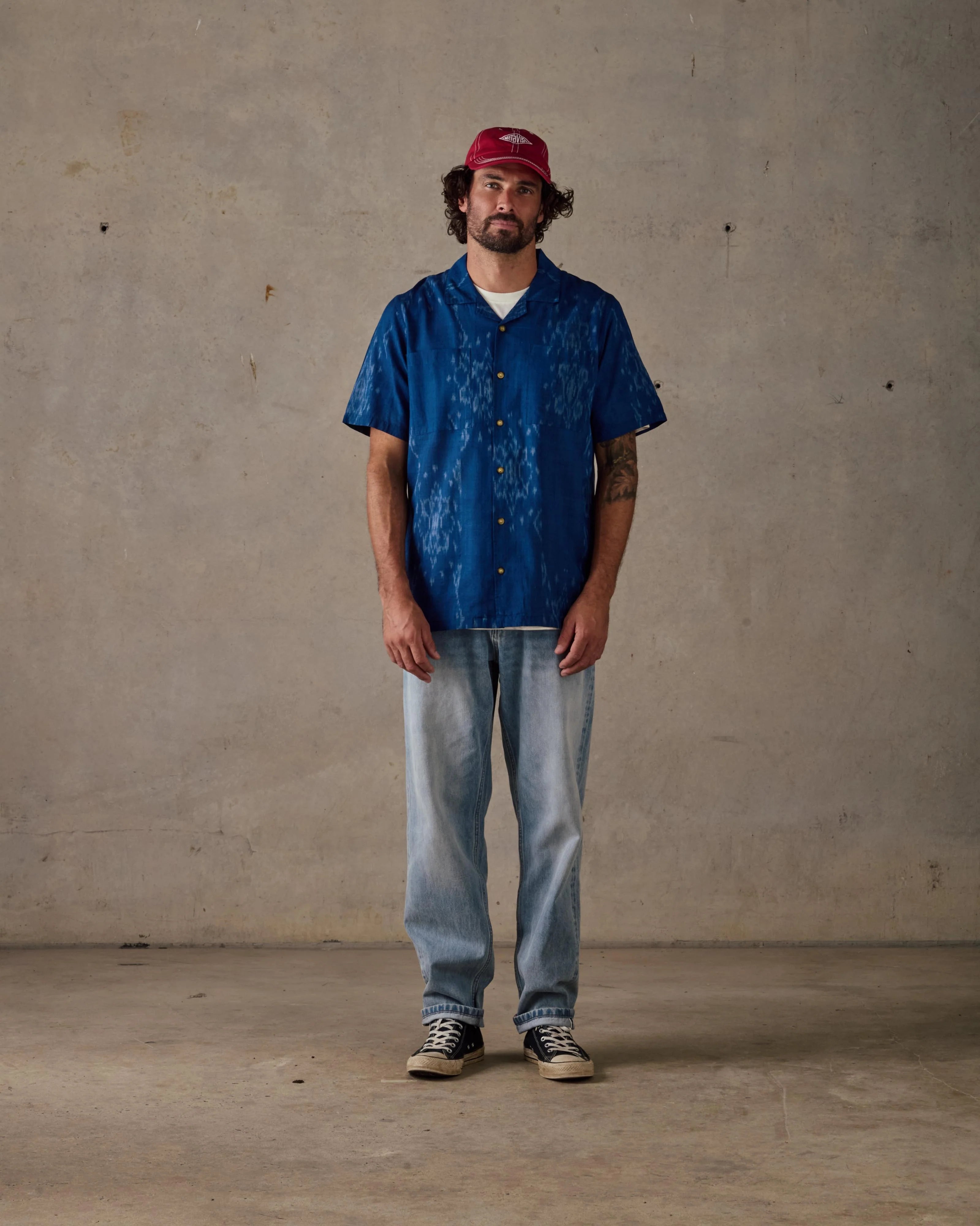 Camp Collar Shirt - Blue