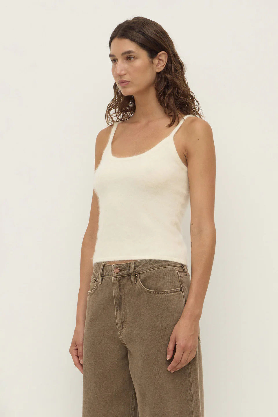 Carina Wool Tank - Cream