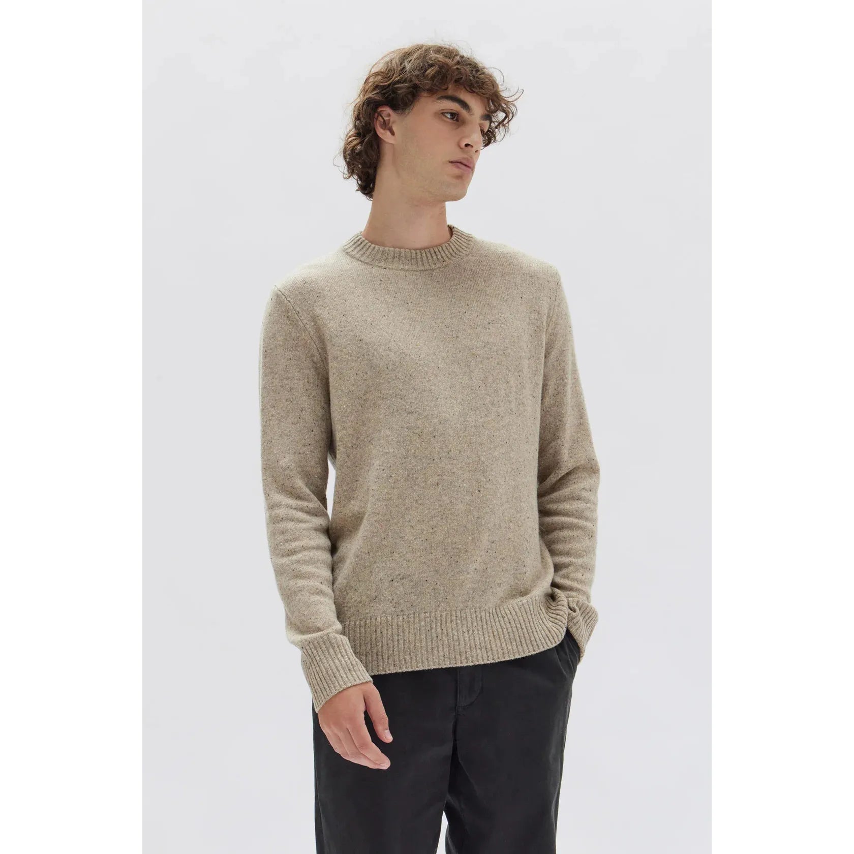 Assembly Label Carson Knit - Stone Marle
