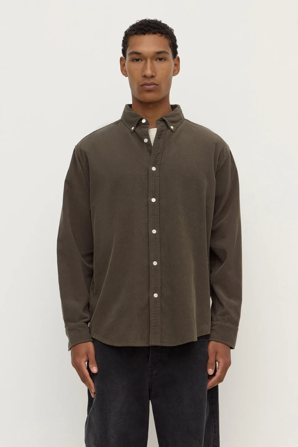 Cord Long Sleeve Shirt - Sorrel