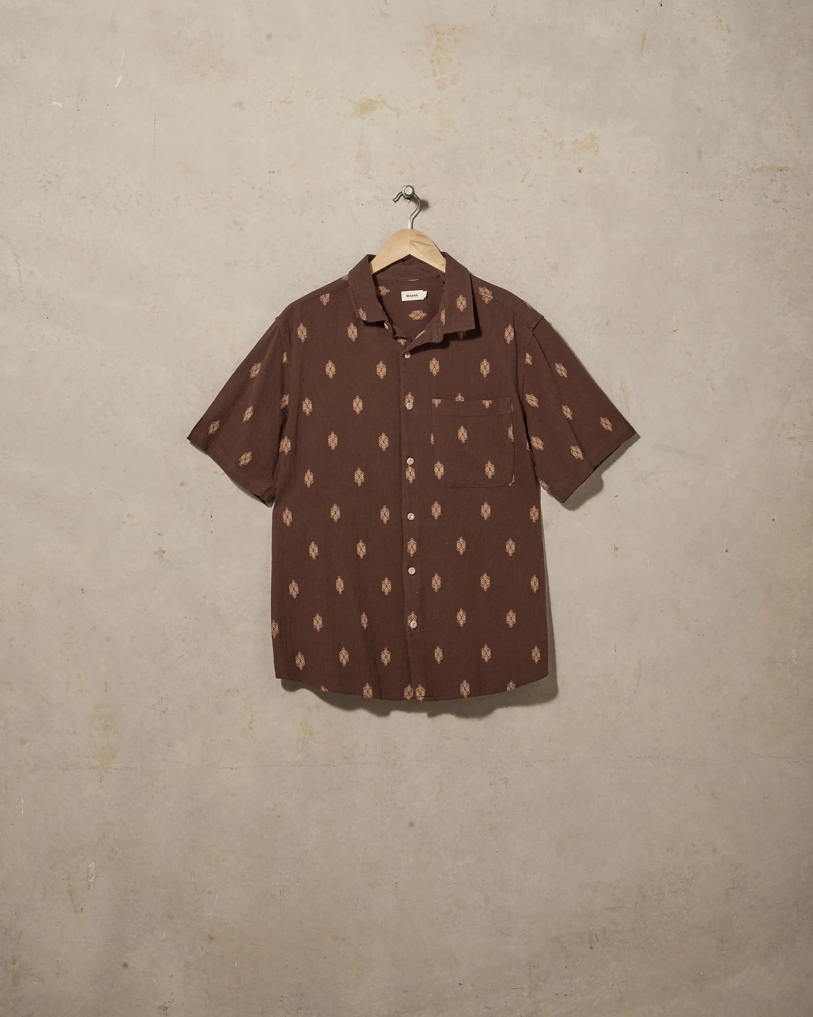 Hemp Shirt - Brown Multi