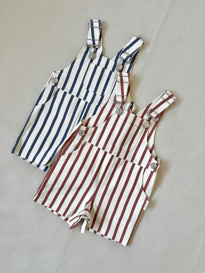 Ellis Stripe Cotton Overalls