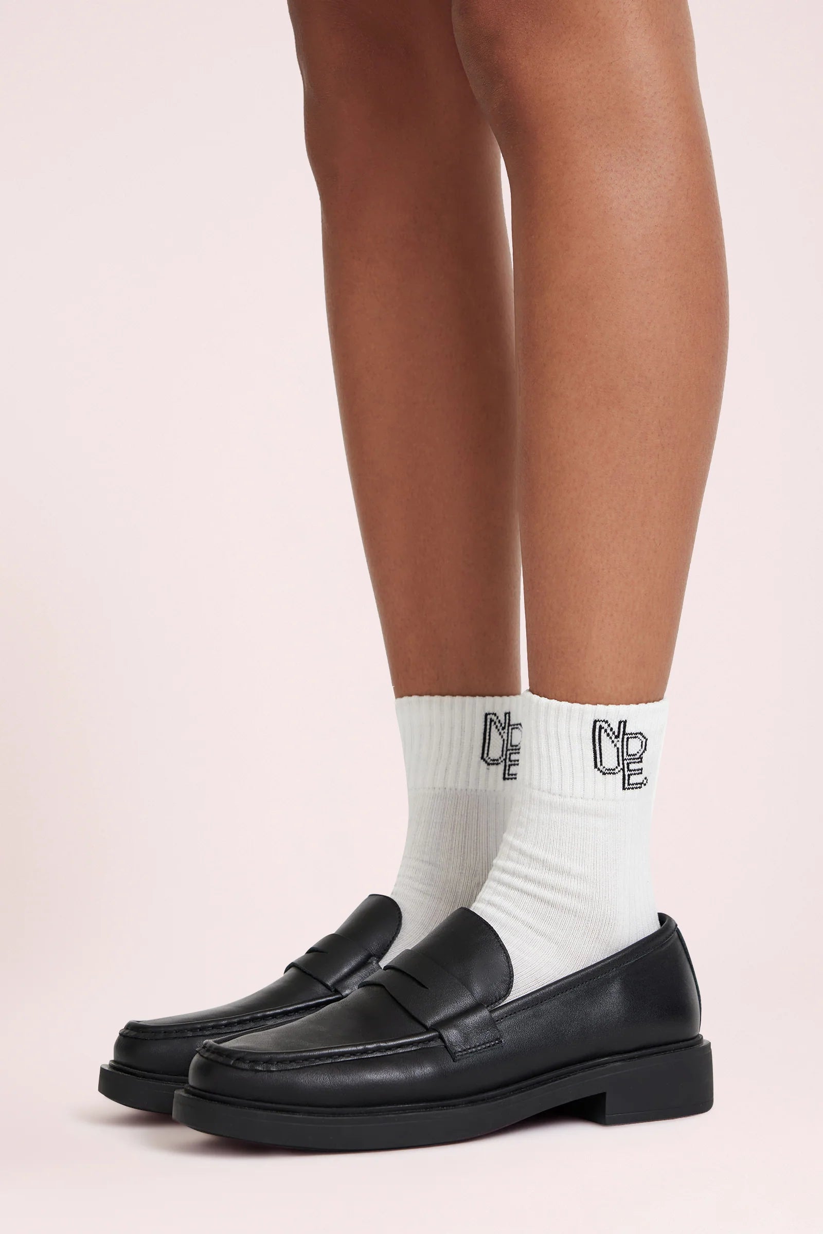 Nude Emblem Sock