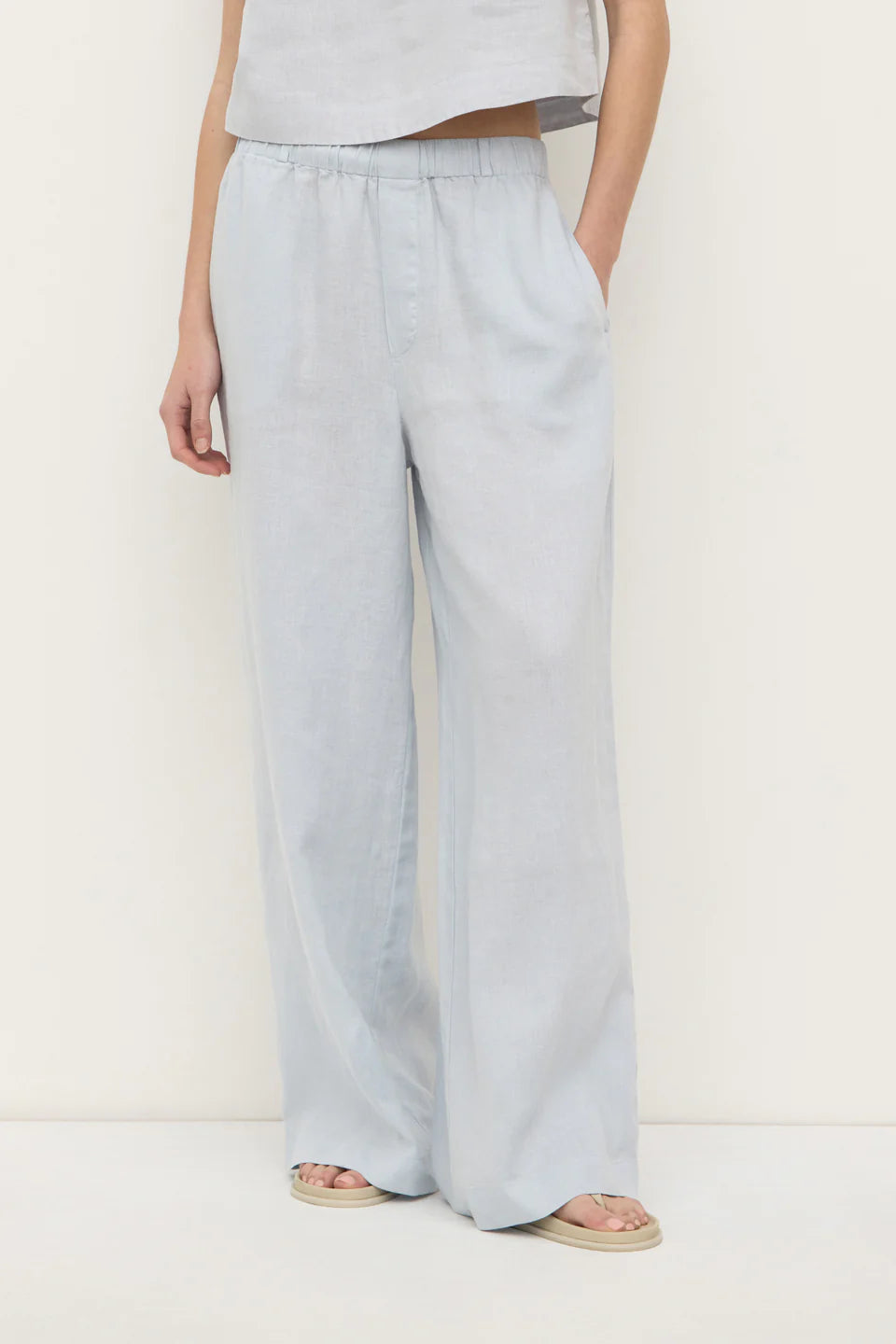 Everday Linen Pant - Cloud