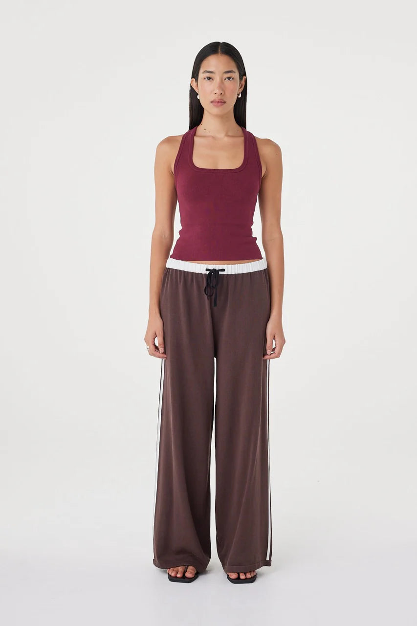 Tully Pant - Espresso & Cream