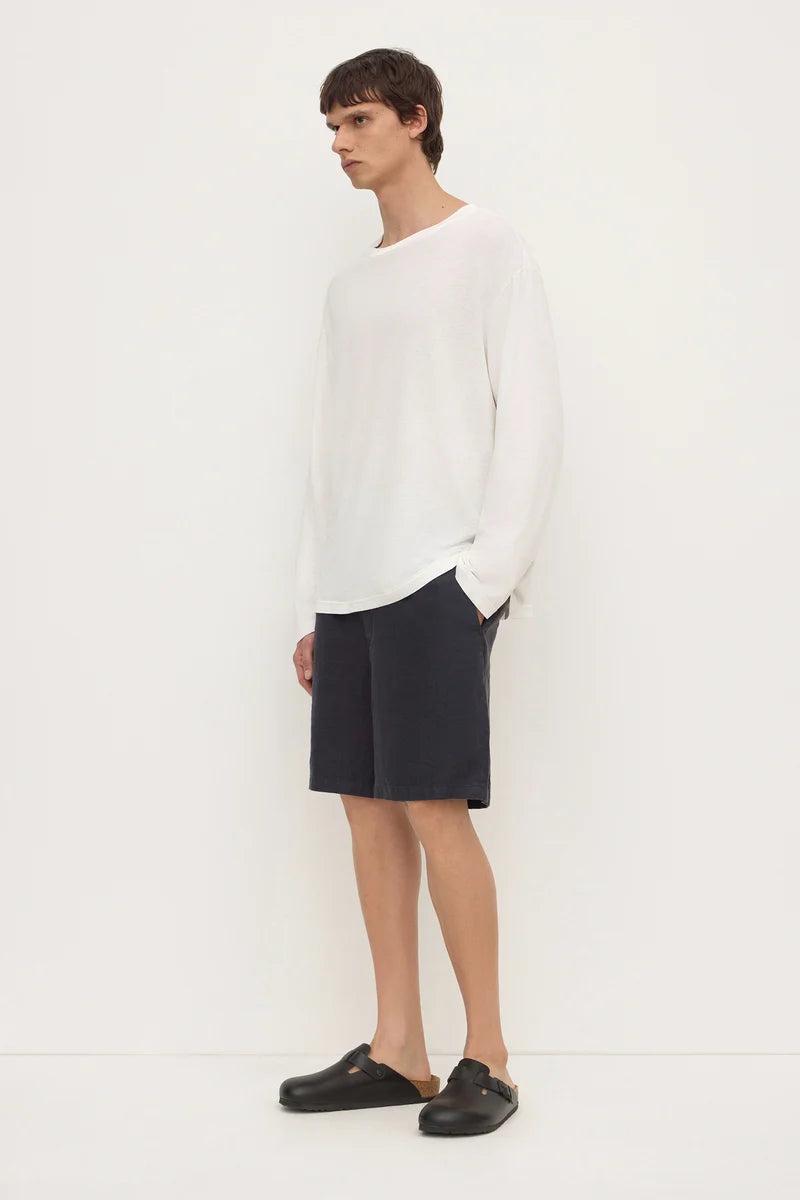Finley Linen Short - True Navy