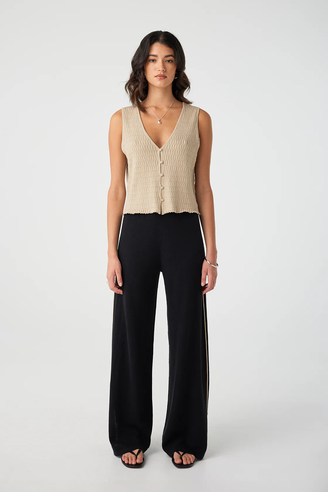 Pippa Wide-Leg Pant - Black