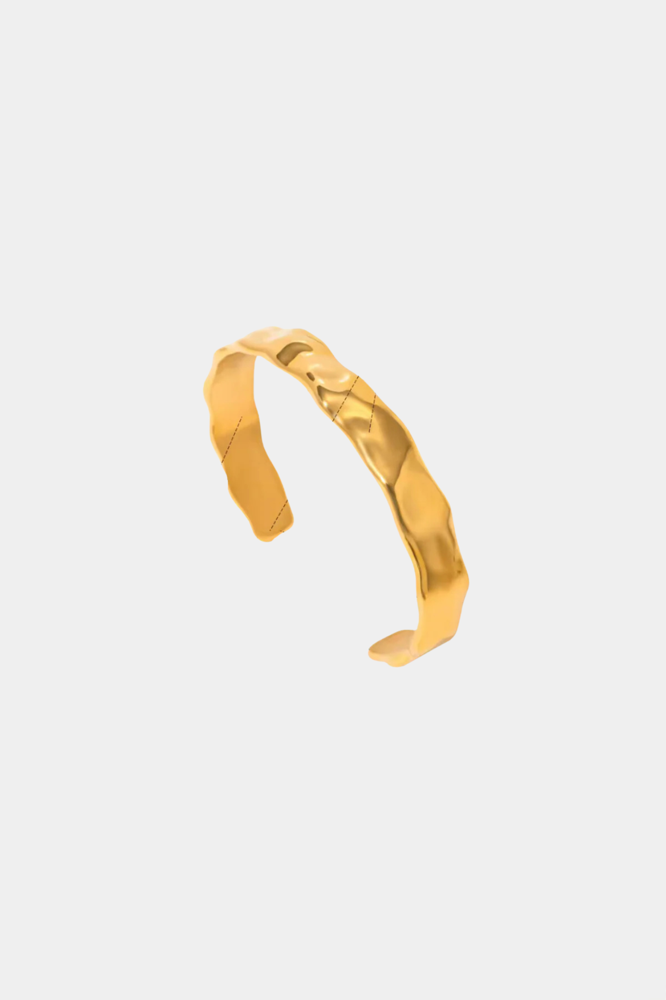 Rae Cuff Bracelet in 18k Gold Plated