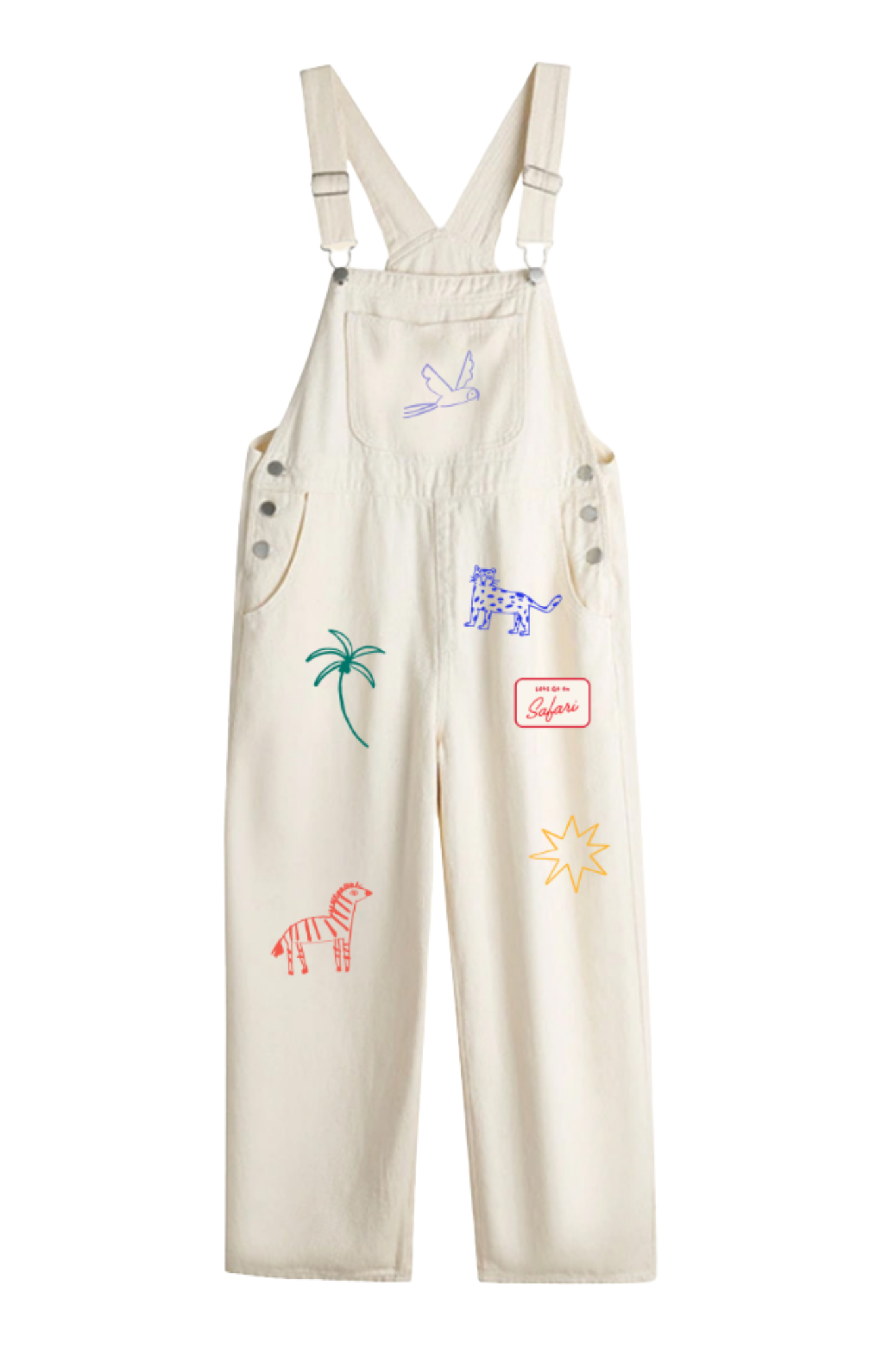 Dungarees - Animal Embroidery