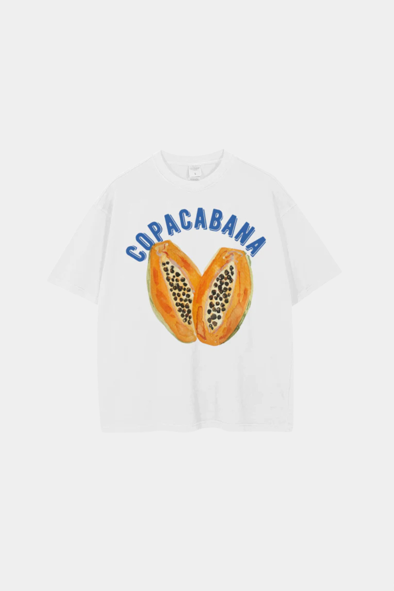 Copacabana Tropical T-Shirt Oversized - White