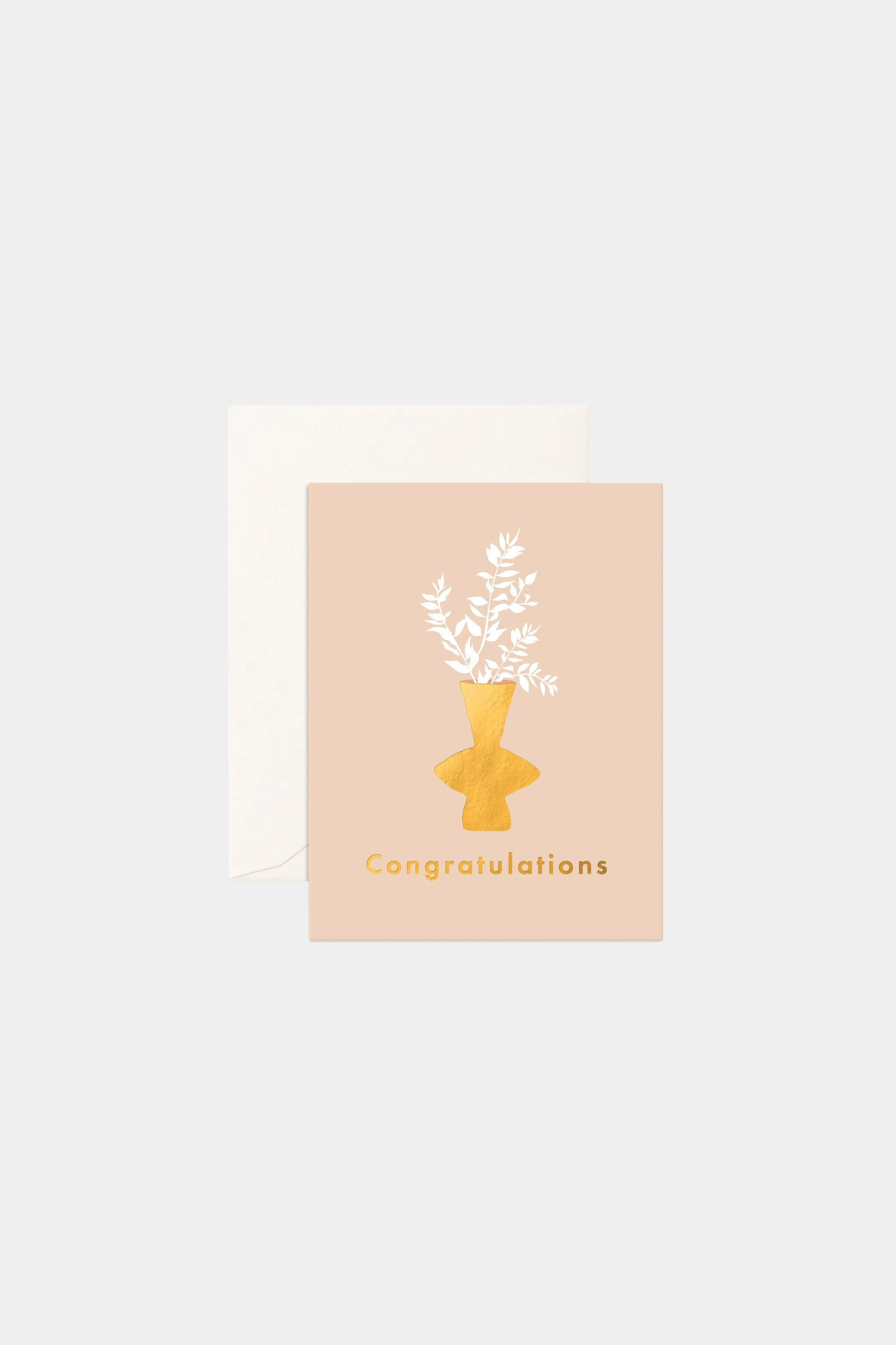 Congratulations Ruscus Greeting Card