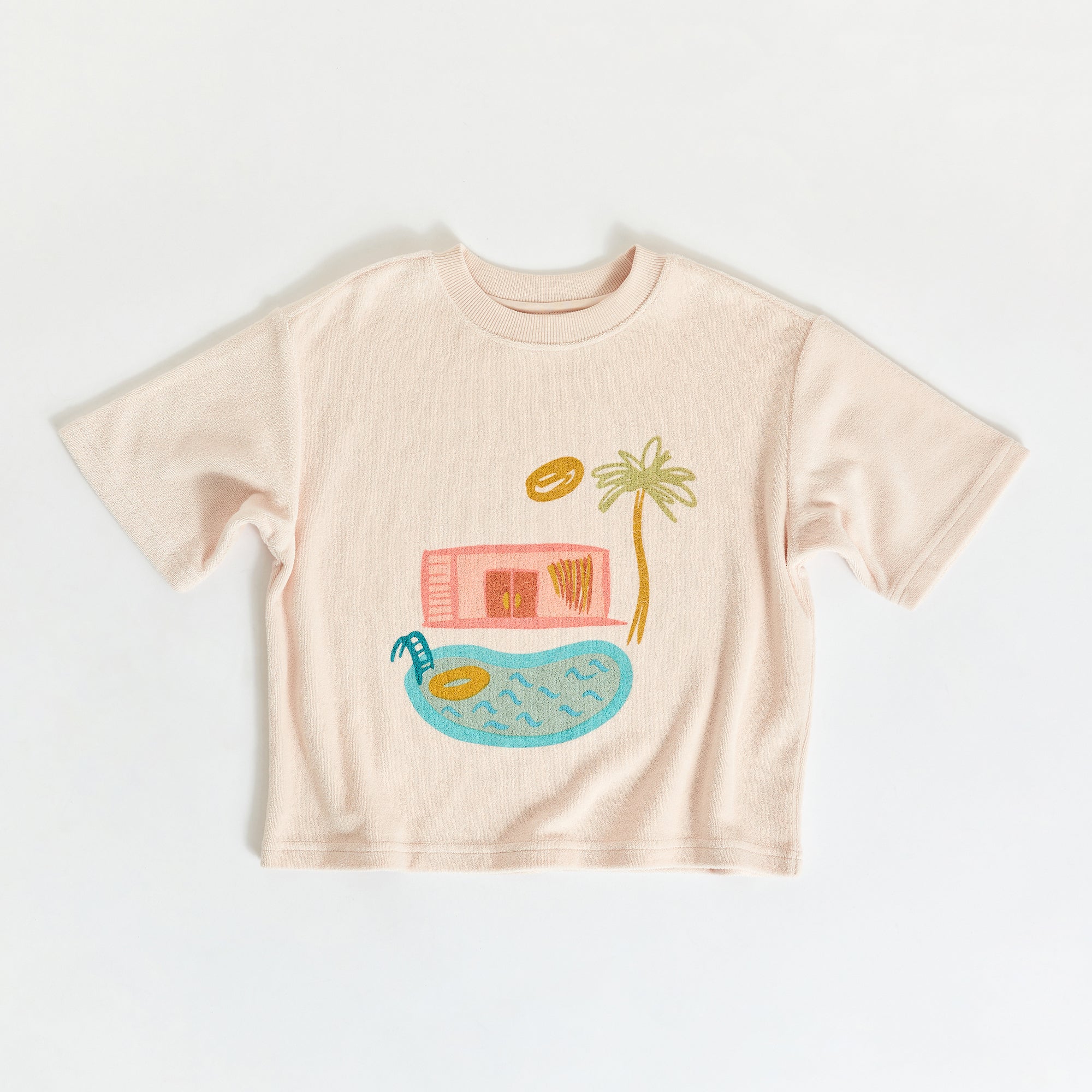 Pool House Mid Sleeve Tee - Shell