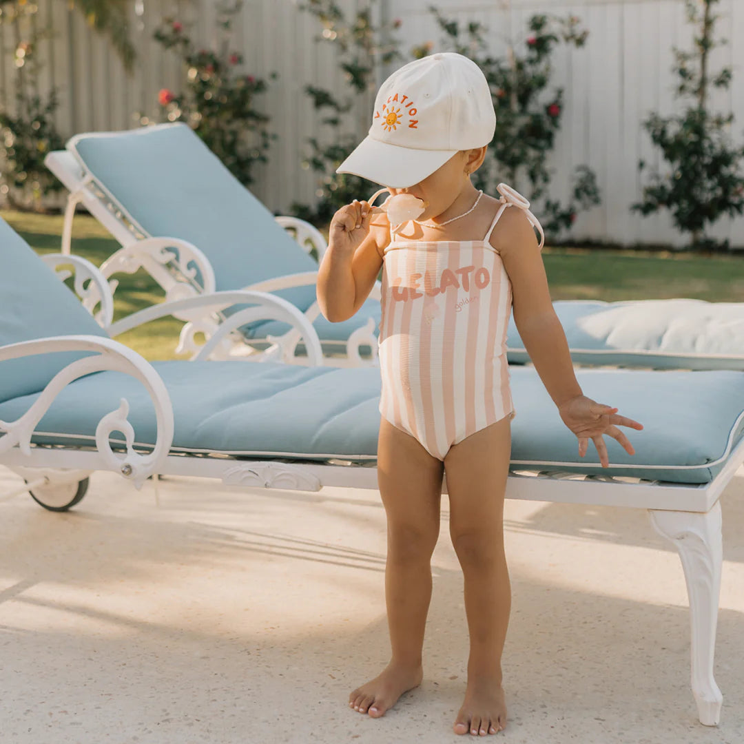 Gelato One Piece Swimsuit - Rose / Buttercream