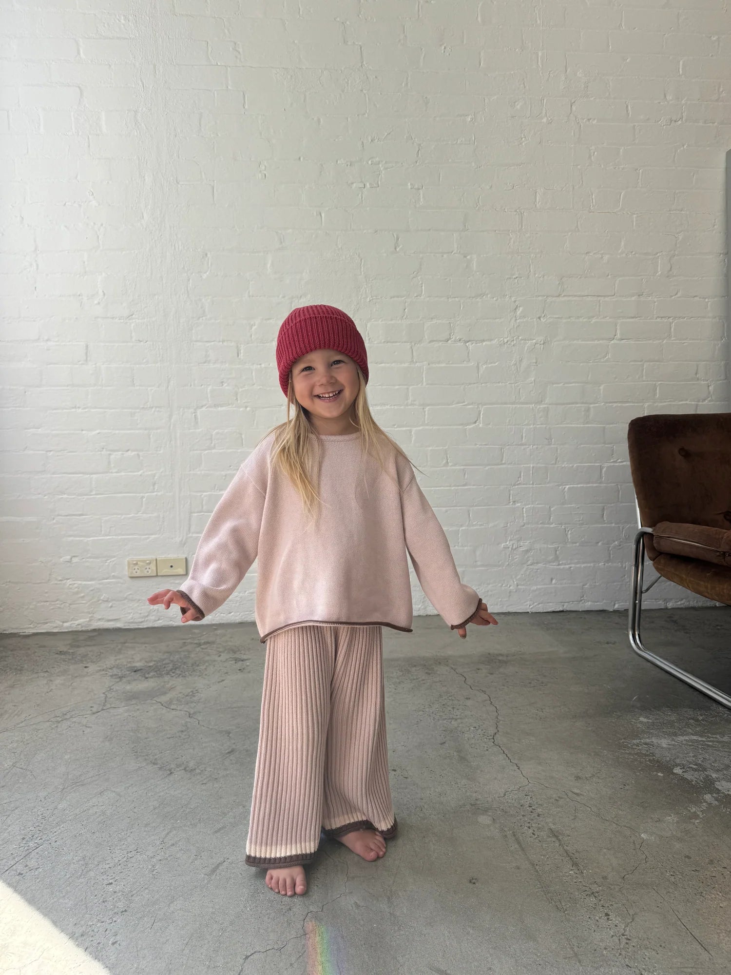 Essential Knit Pants | Dusty Pink