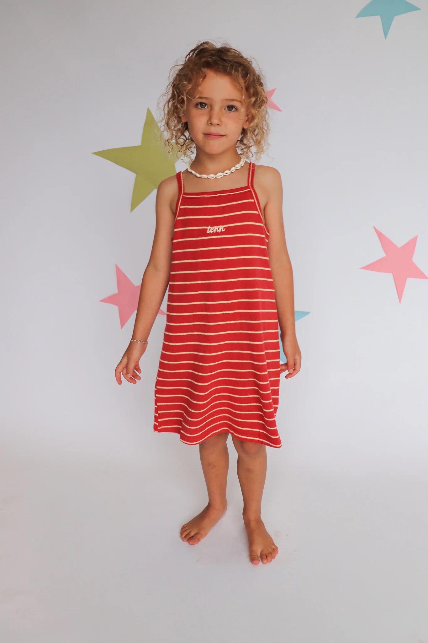Outdoors Dress - Fiery Stripe