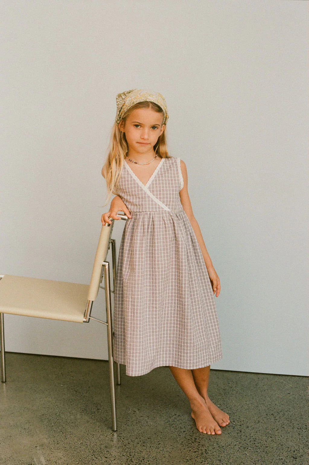 Eden Dress - Mauve Plaid