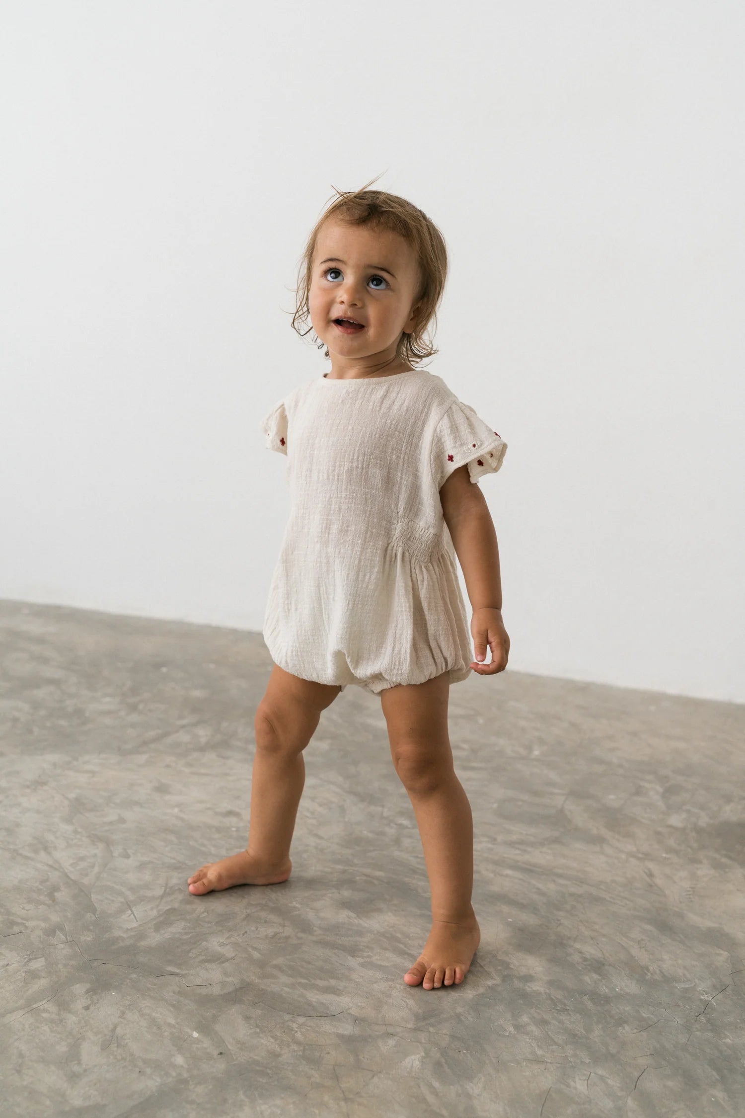 Blossom Romper - Natural