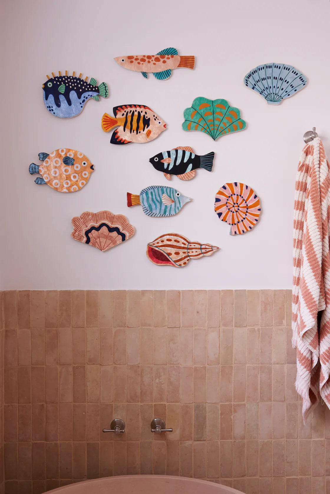 Blush Shell Wall Tile