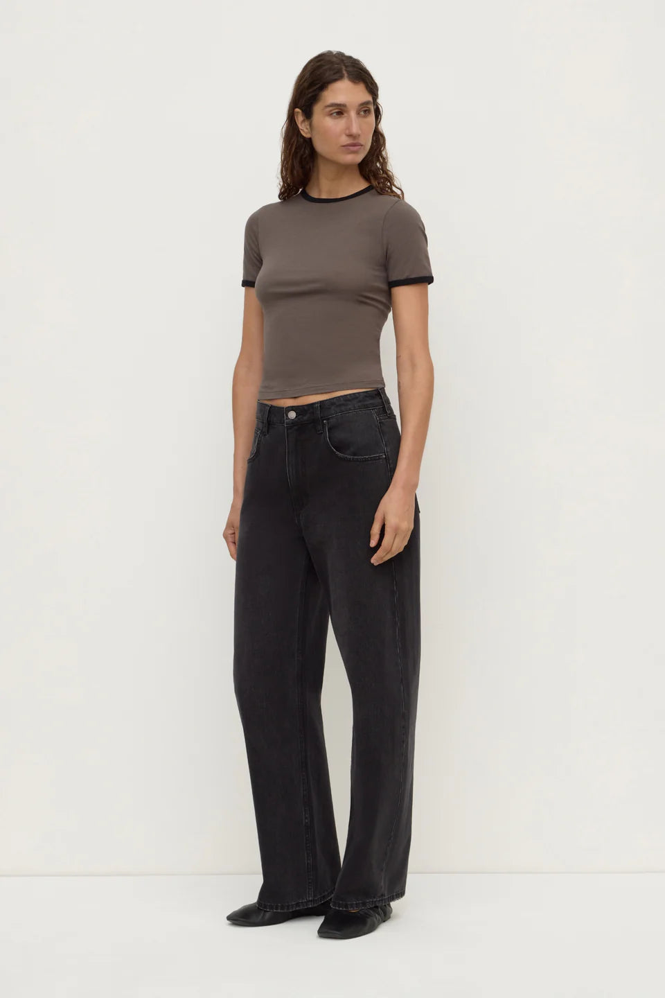 Kourt Contrast Bind Tee