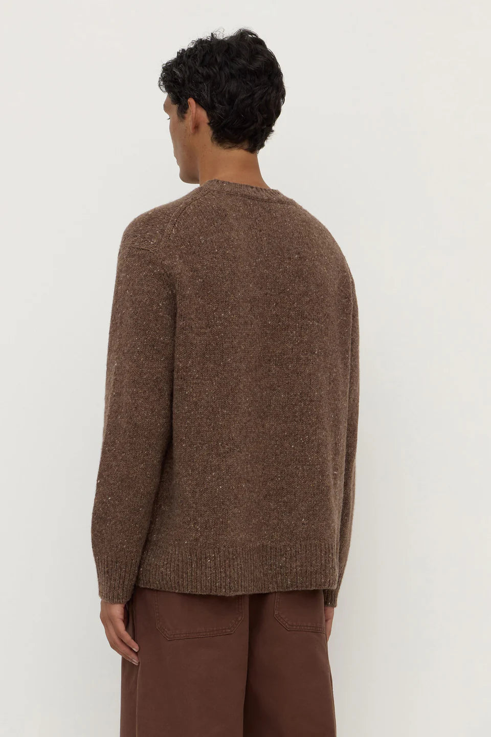 Lief Wool Blend Knit - Mid Brown Marle