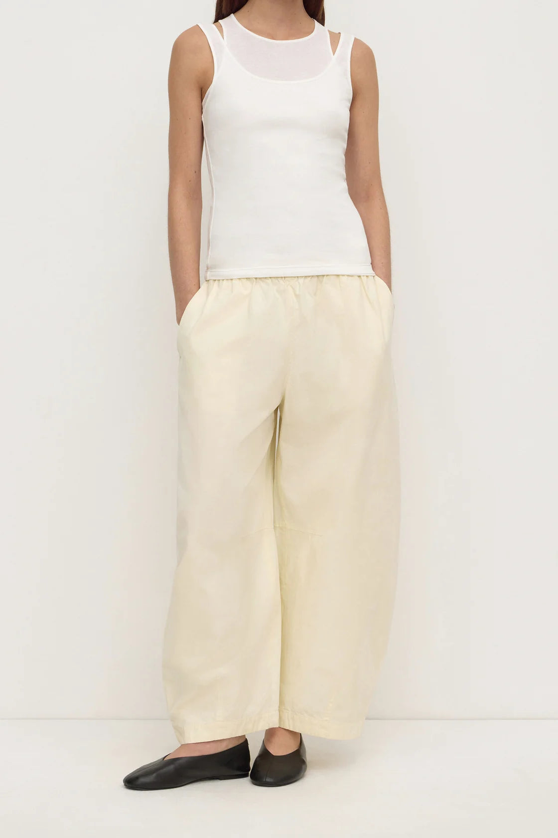 Lola Barrel Pant - Vanilla