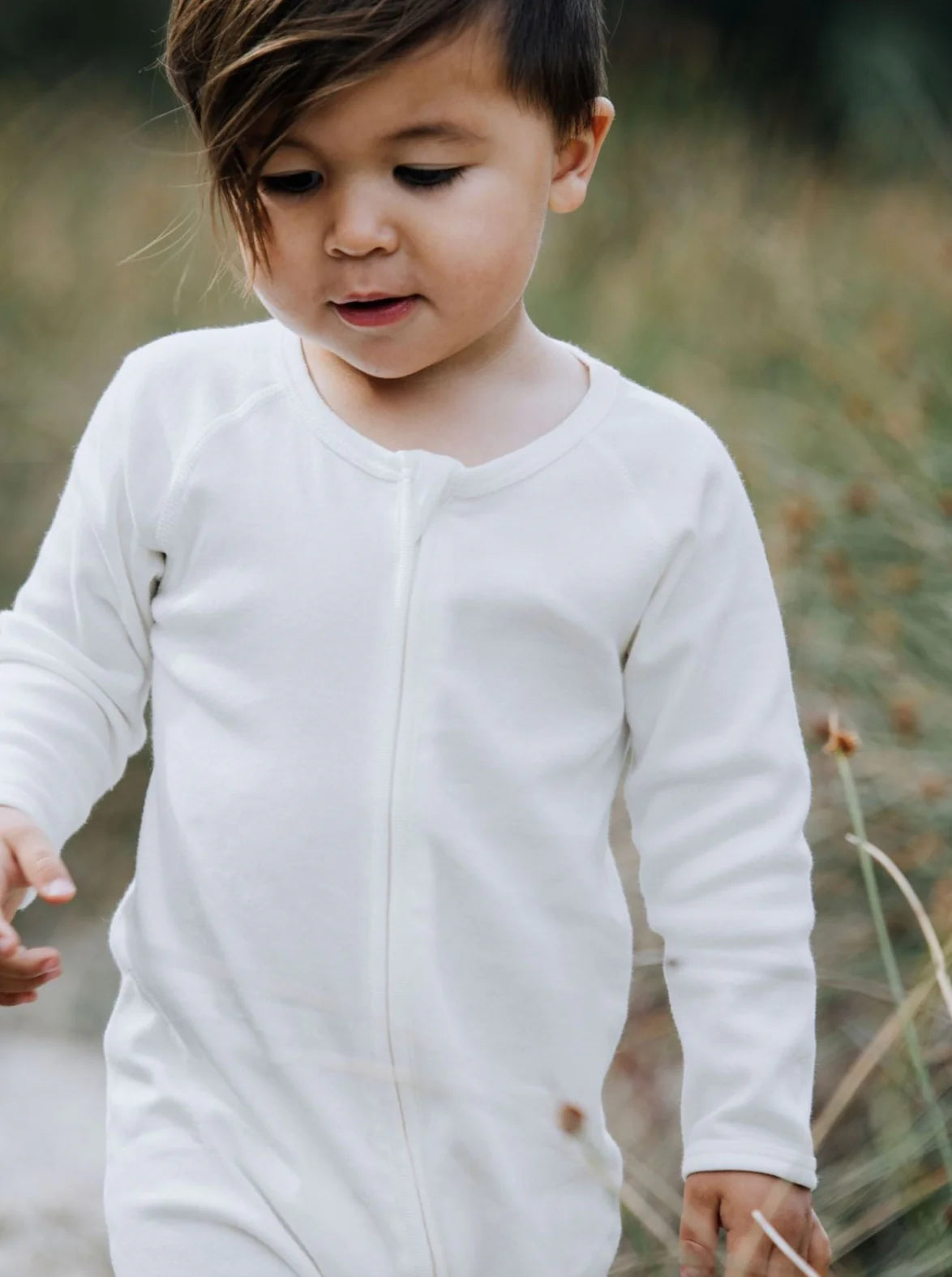 Organic Baby Zip Romper