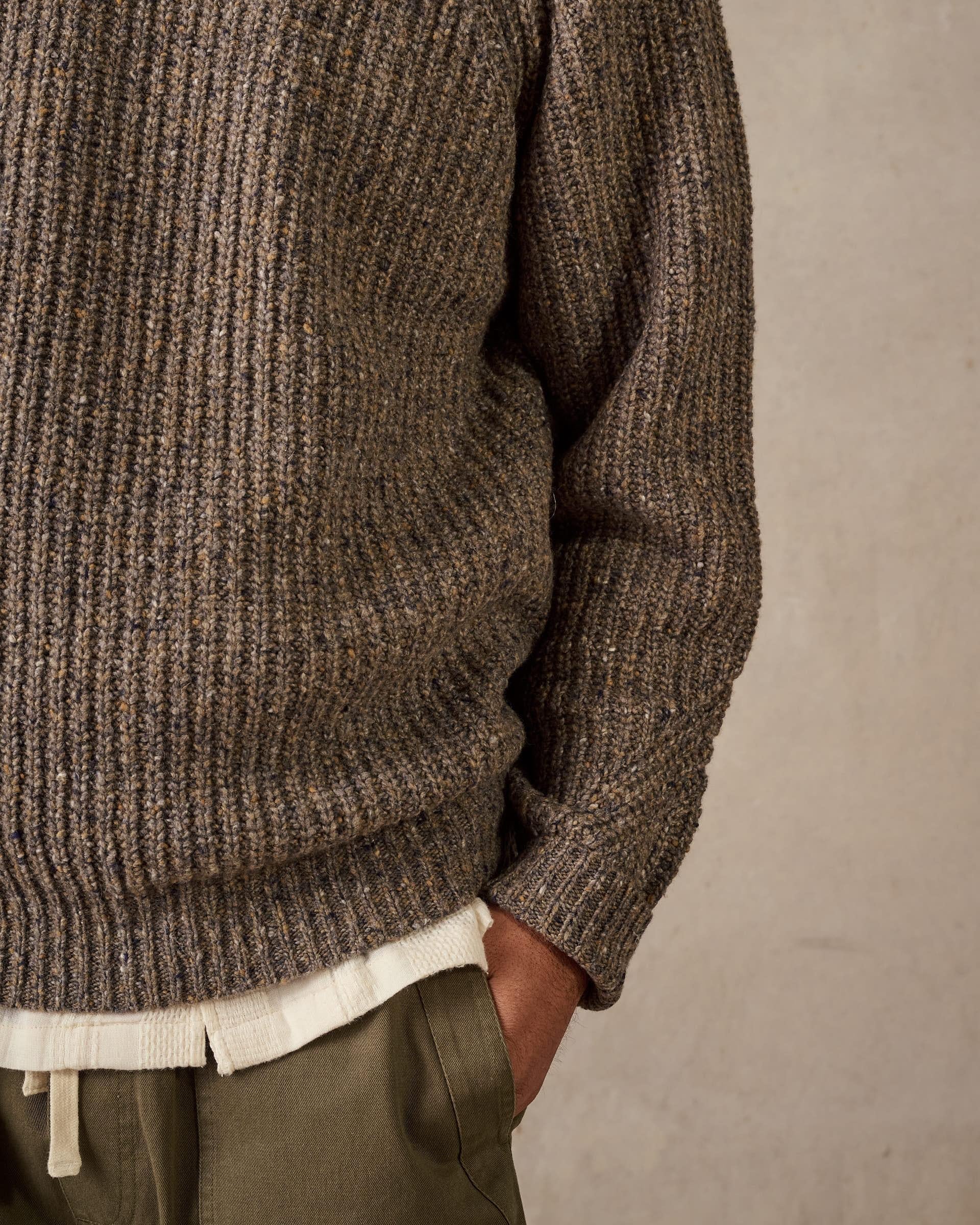 Fisherman Knit - Multi Brown