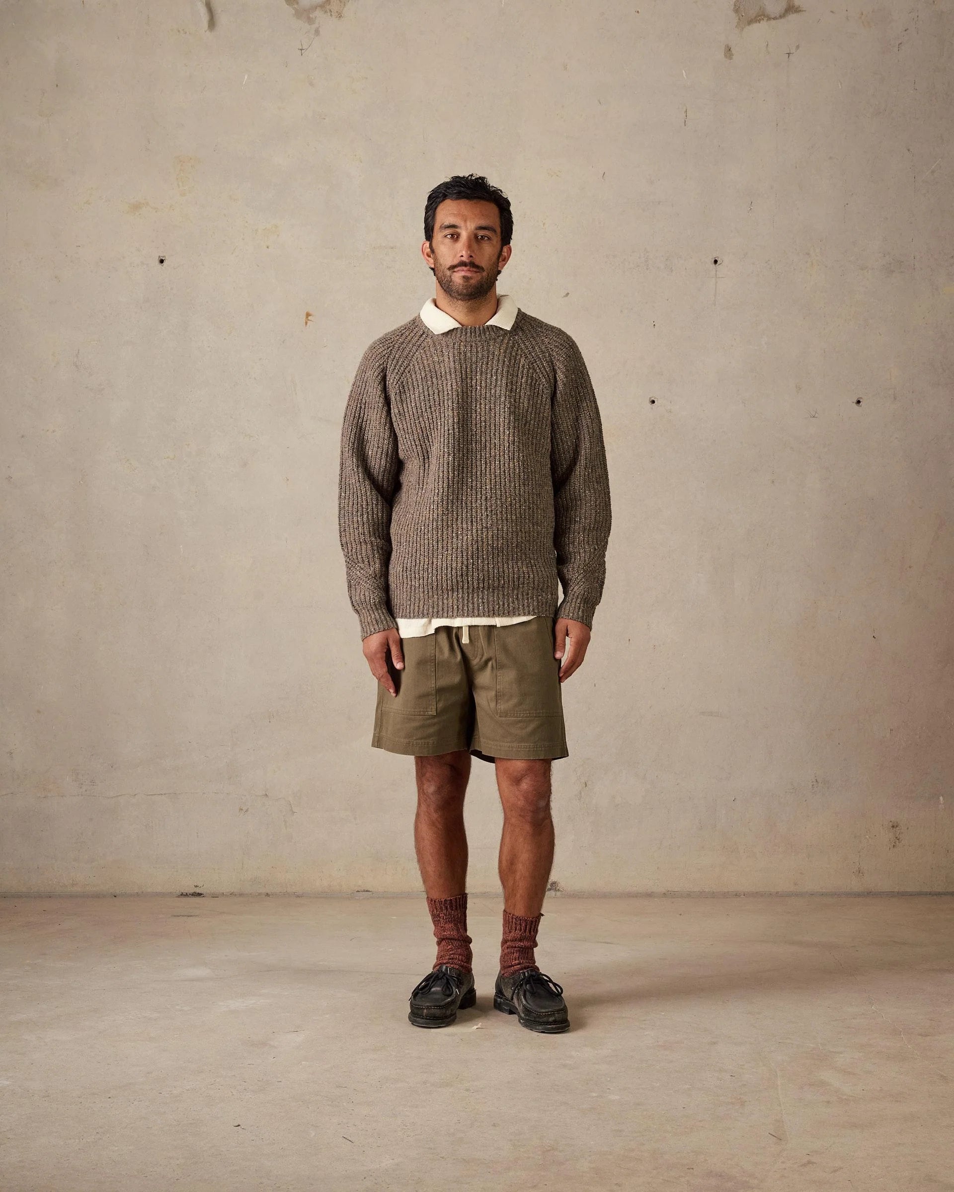 Fisherman Knit - Multi Brown