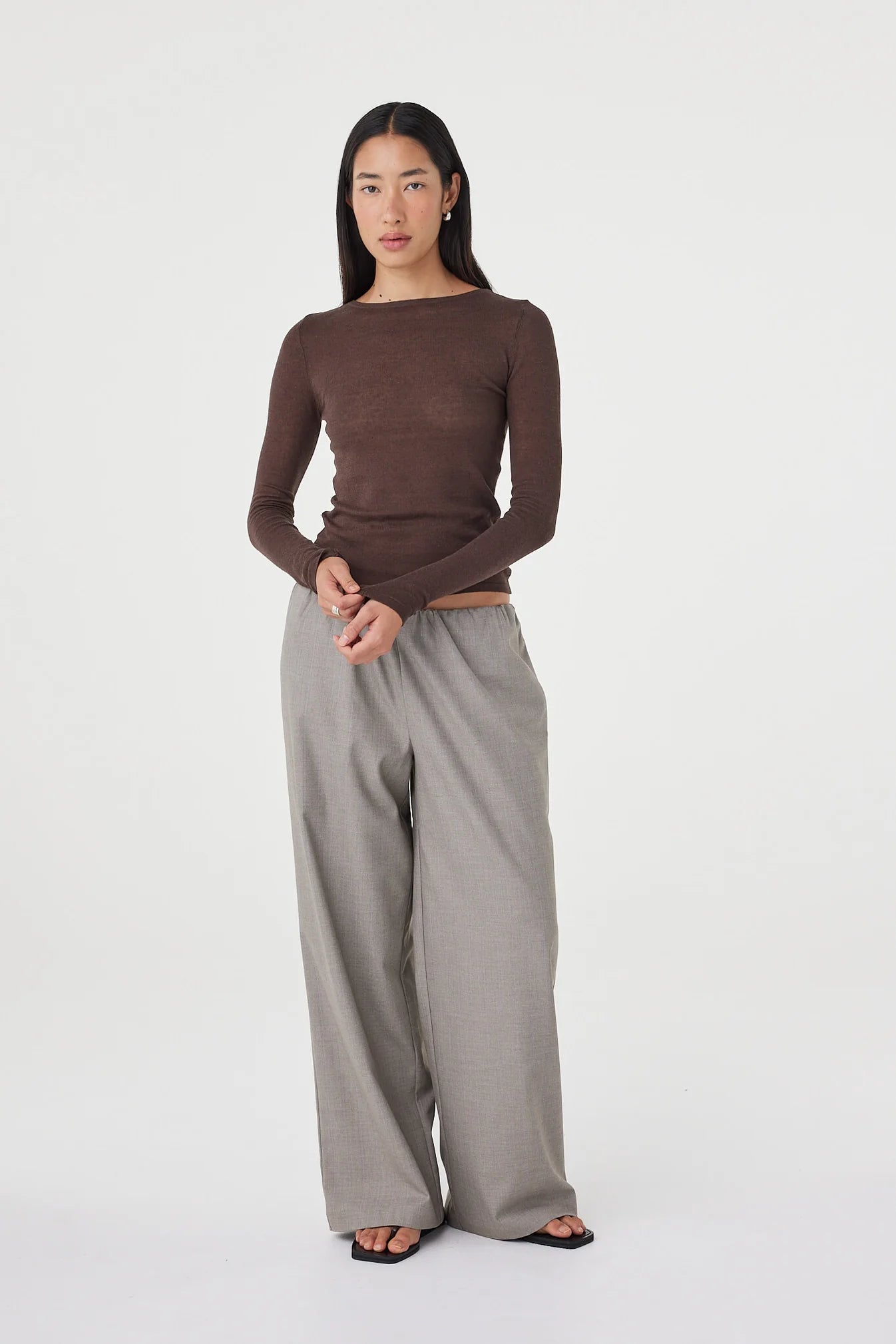 Aston Long Sleeve Top – Espresso