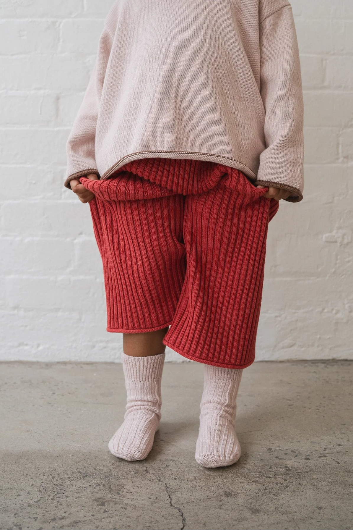 Knit Socks | Dusty Pink