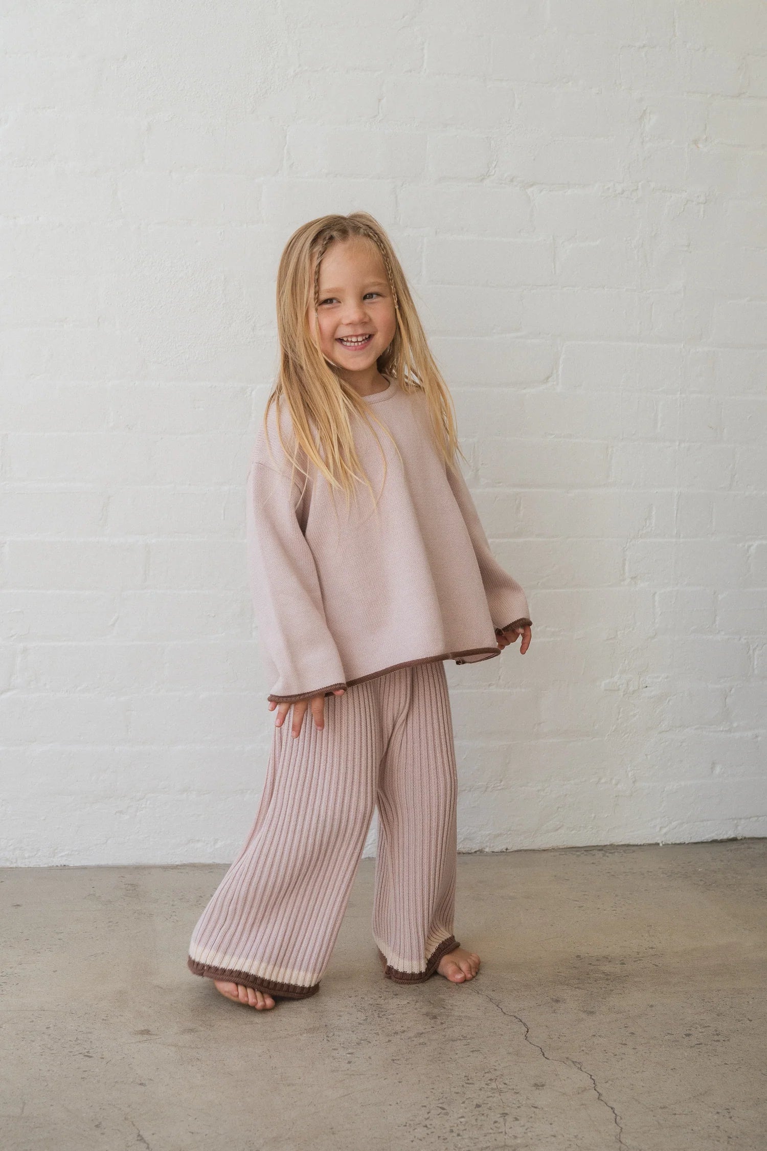 Essential Knit Pants | Dusty Pink