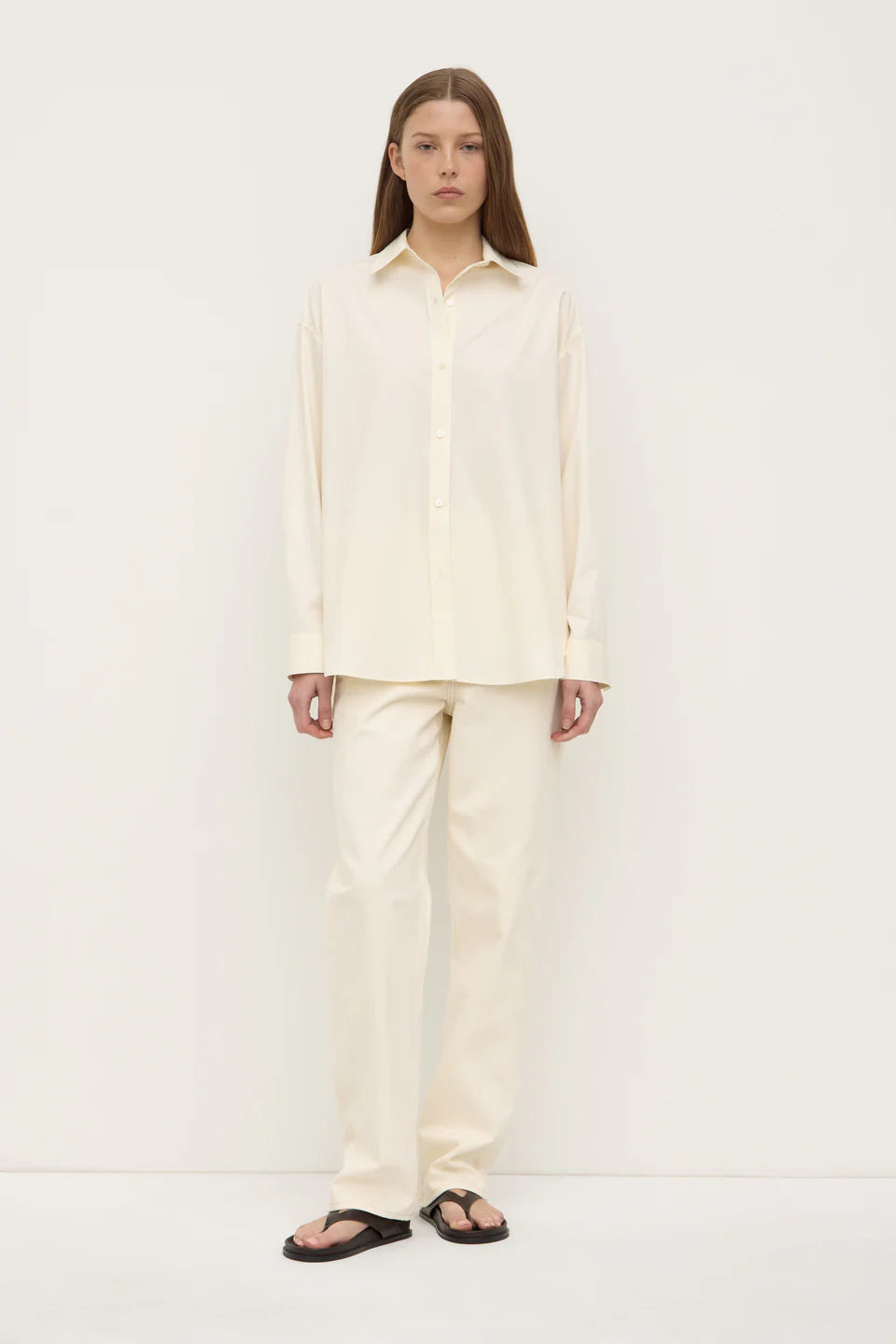 Marigold Poplin Long Sleeve Shirt - Butter