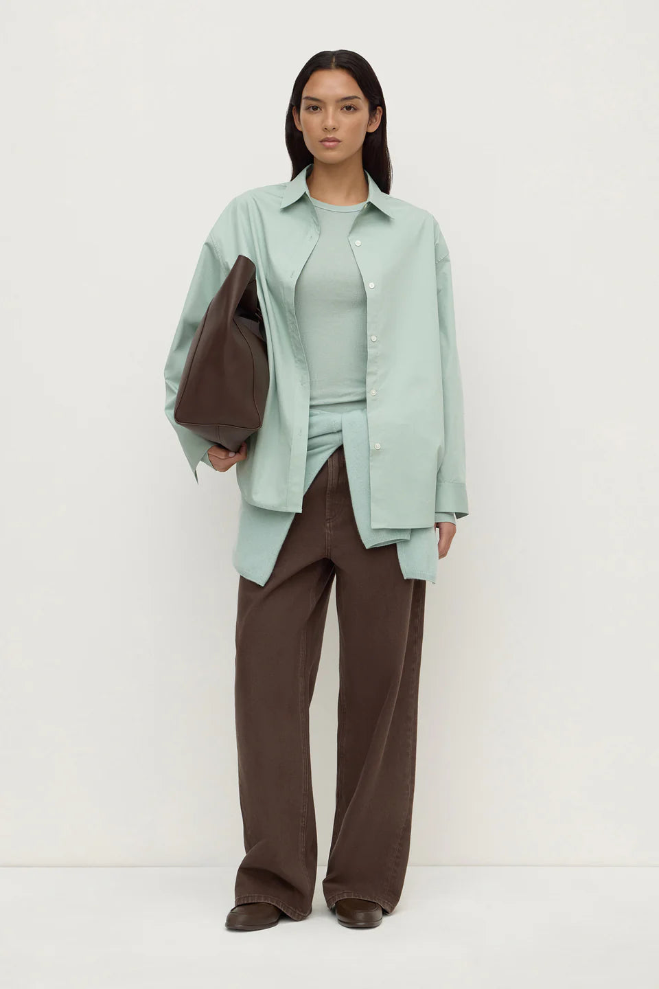 Marigold Poplin Shirt - Mint