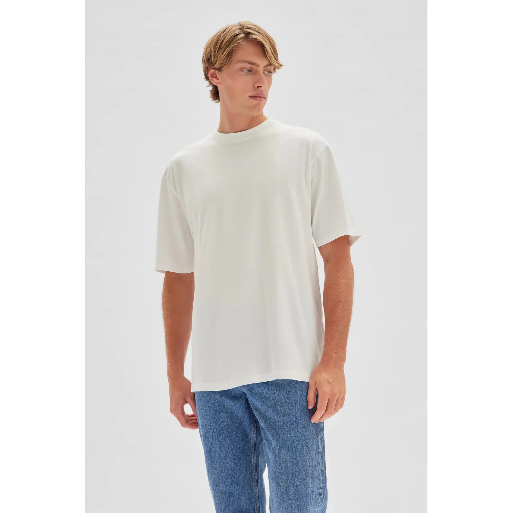 Assembly Label Men's Knox Organic Oversized Tee - Antique White