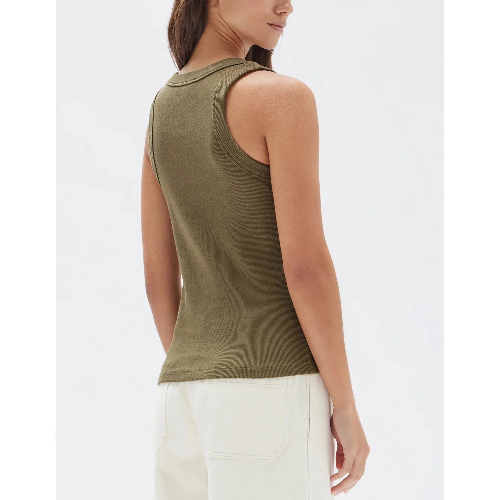 Miana Organic Rib Tank - Spruce