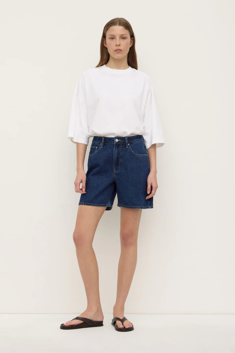 Mid Rise Vintage Denim Short