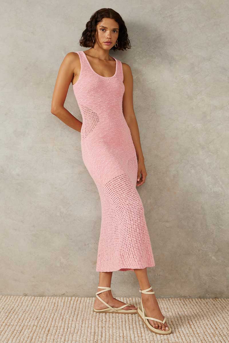 Marina Knit Dress - Pink